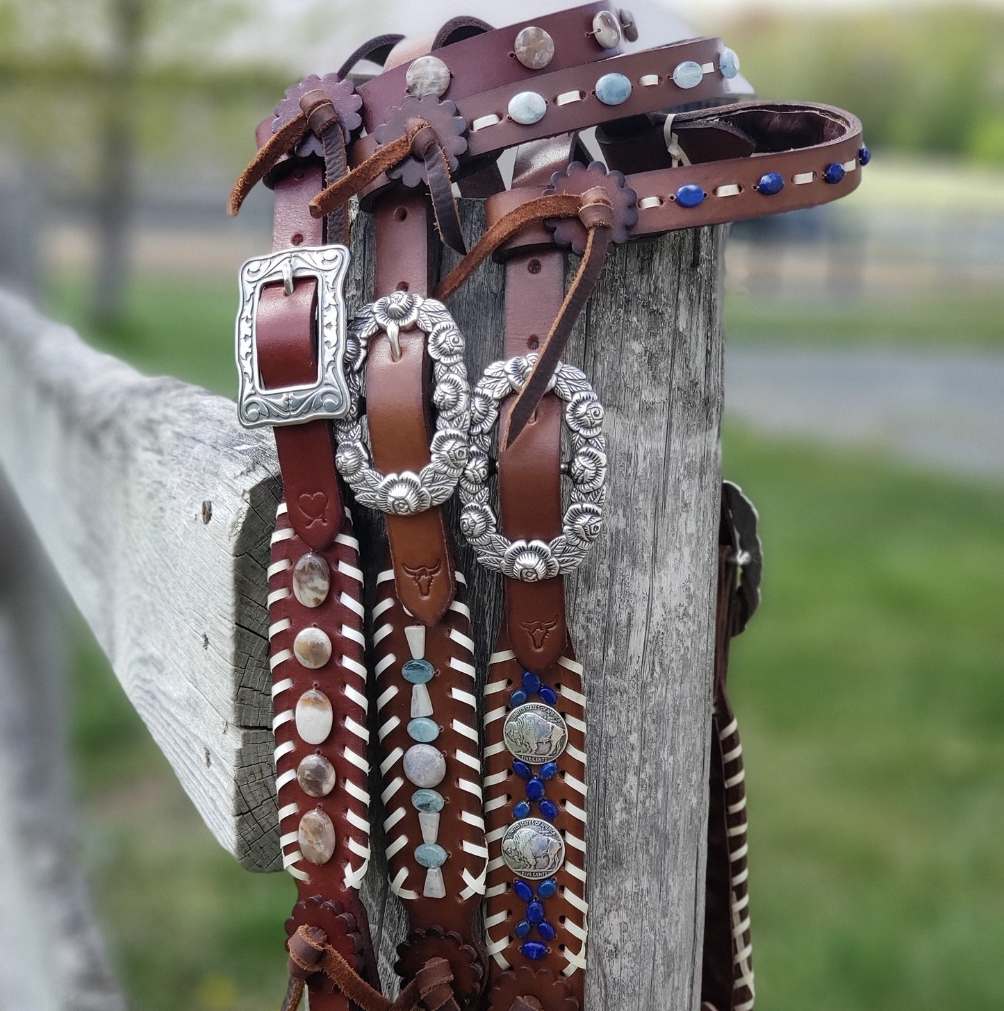 One ear beaded Headstalls