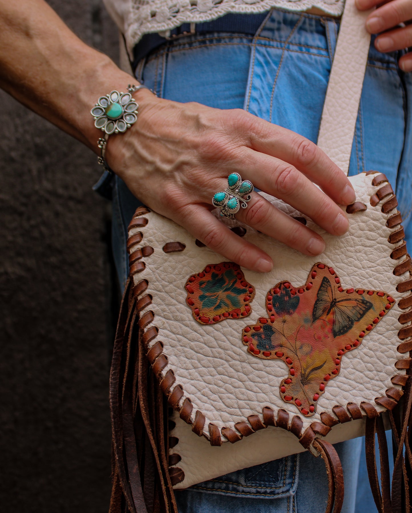 Appliqué Butterfly Belt