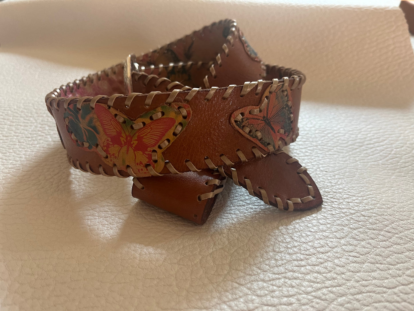 Appliqué Butterfly Belt