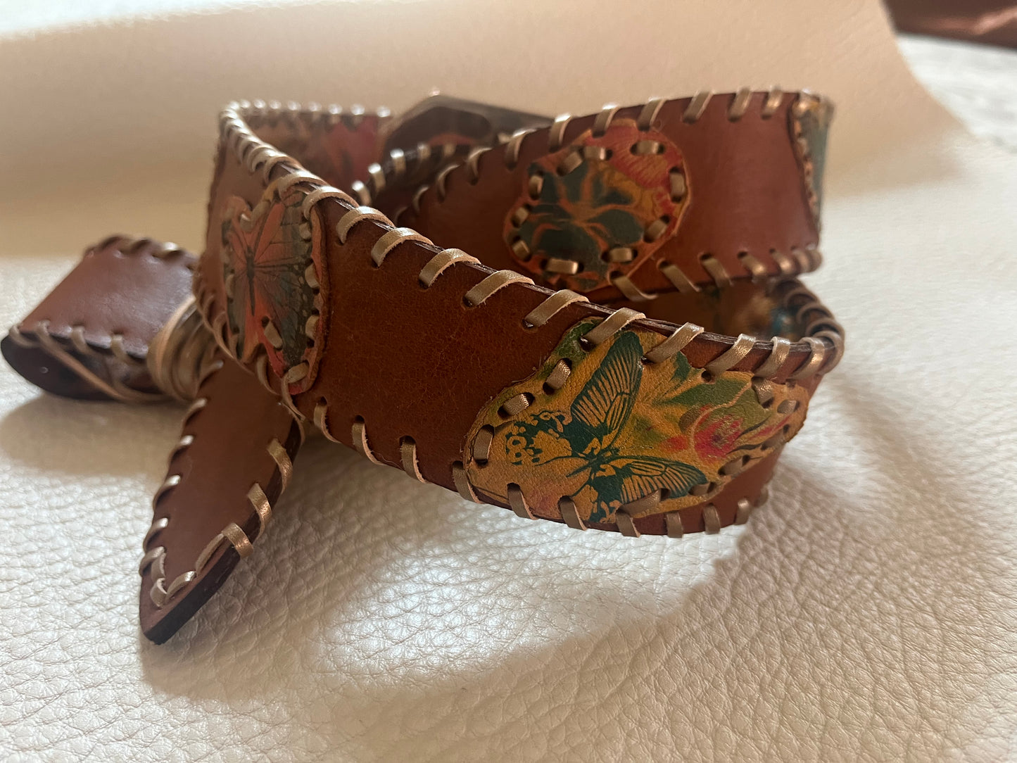 Appliqué Butterfly Belt