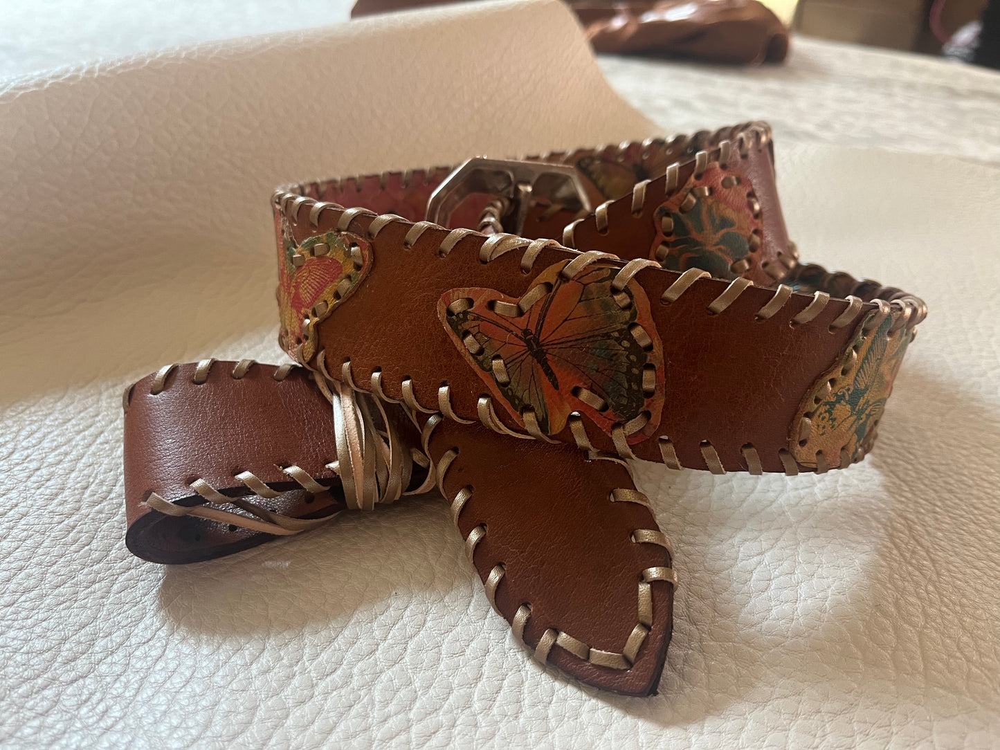 Appliqué Butterfly Belt